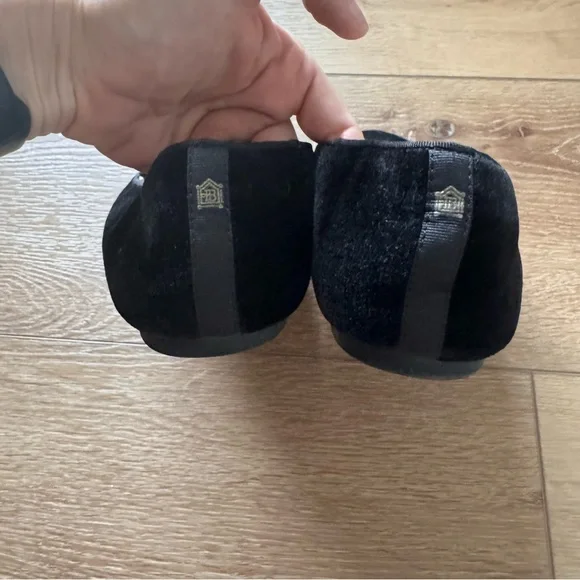 Birdies Black Velvet Sterling Women's Slip on. Size 9 - Picture 3 of 6